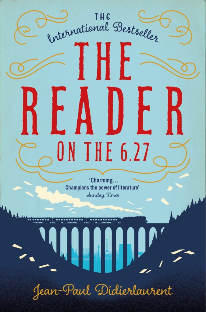 The Reader on the 6.27 is a fun, quiet and different book.
The 36 year old Guylain Vignolles is single and has a job he hates in a factory which convert books into pulp. Guylain feeds the giant machine Zestor and cleans the beast for stuck books.
Guylain smuggles pages from torn books out of the factory and reads these pages aloud to the other passengers which they take great pleasure in.
One day Guylain finds a flash drive under his usual seat and when he opens it he reads about a 28 year old woman who writes about her dull and life as a public toilet manager.
Guylain decides to find this young woman and now I won't tell you anymore. Other than read this marvellous book. Enjoy.